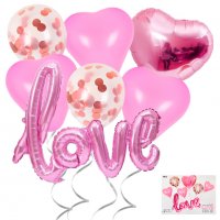 Комплект Балони "LOVE" /7 броя/, снимка 2 - Декорация за дома - 35367613