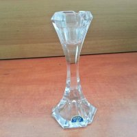 кристален свещник бохемя, снимка 1 - Антикварни и старинни предмети - 27459292