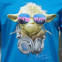 Нова мъжка тениска с трансферен печат Йода, Междузвездни войни (Star Wars), снимка 3 - Тениски - 28295608