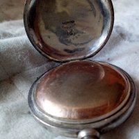 Масивен среб.джобен часовник,,Елджин,,,американски, снимка 3 - Джобни - 27622162