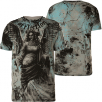 Мъжка тениска Affliction Release M Medium като нова , снимка 4 - Тениски - 25981169