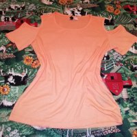 Блуза с изрязани рамене р-р S , снимка 5 - Тениски - 28895761