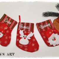 Коледно чорапче персонализирано, снимка 2 - Коледни подаръци - 38450359