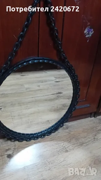 ковано железо  корабно   огледало, снимка 1