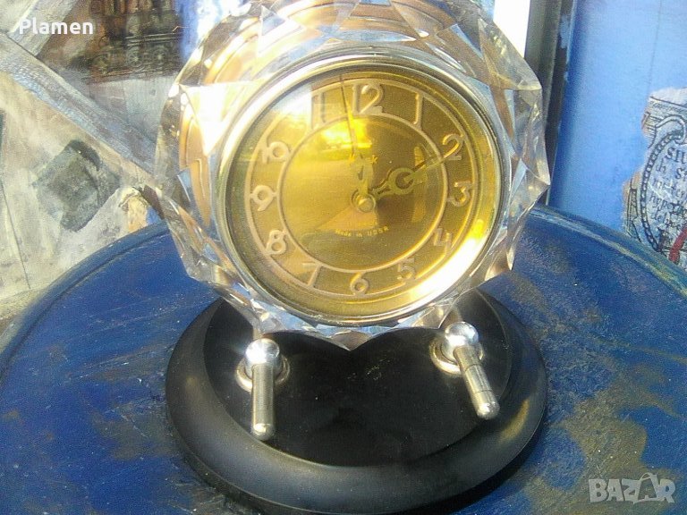 Колекционерски съветски настолен часовник Маяк 11 камъка от 1965 година, снимка 1