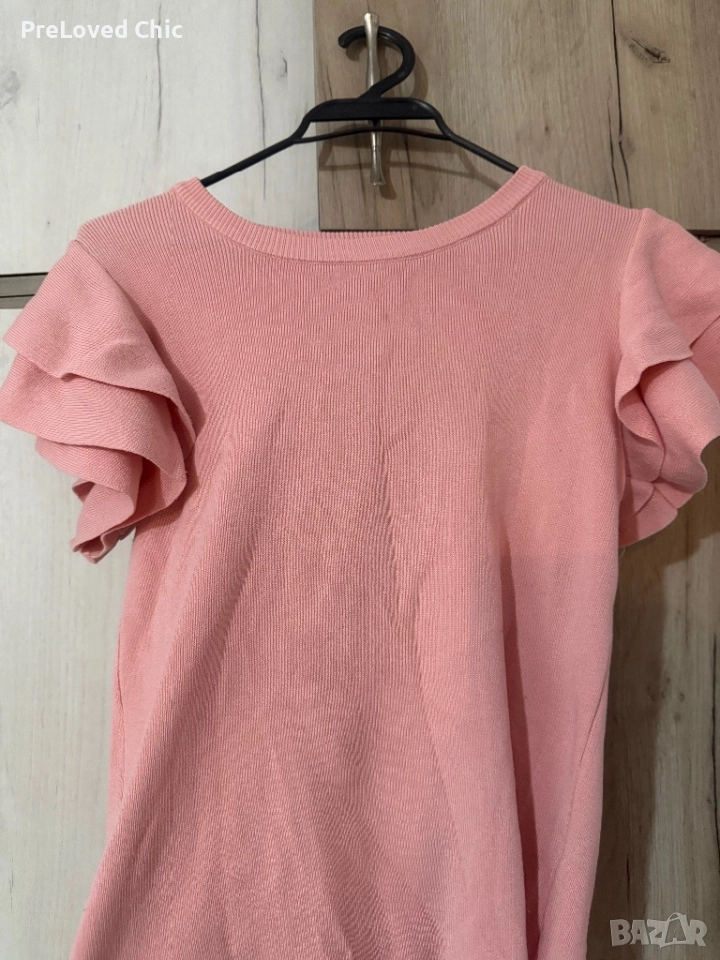 Розова блуза с интересен ръкав , снимка 1