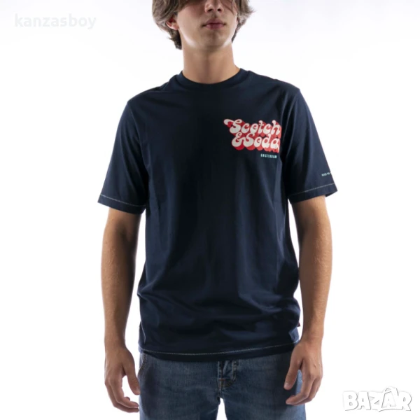 scotch and soda - страхотна мъжка тениска M, снимка 1