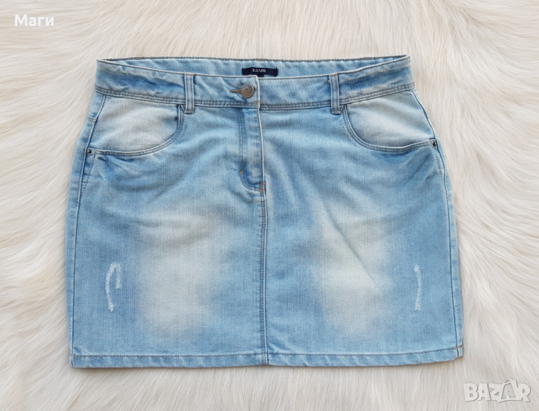 Дънкова пола размер М, снимка 1