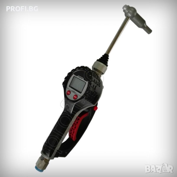 Пистолет за масло с дигитален разходомер и подвижен автоматичен накрайник, снимка 1