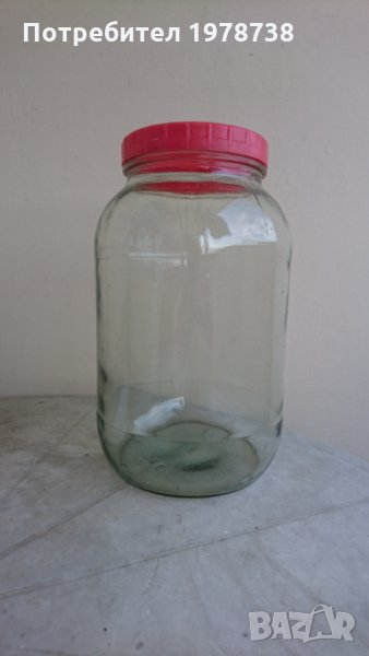 Продавам стъклени буркани 3.8 литра ф 100/110, снимка 1