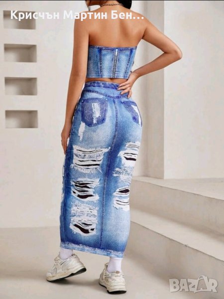 Сет от Бюстие и пола тип молив /хс с м л , снимка 1