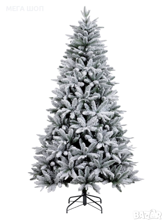 Изкуствена елха K r i n g Melbourne,  Цялата заснежена с метална стойка., снимка 1