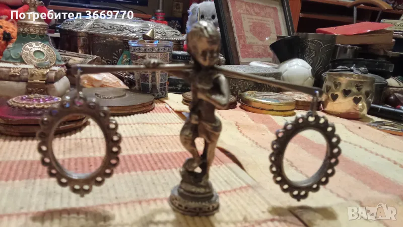 Винтидж метална фигурка антикварна, снимка 1