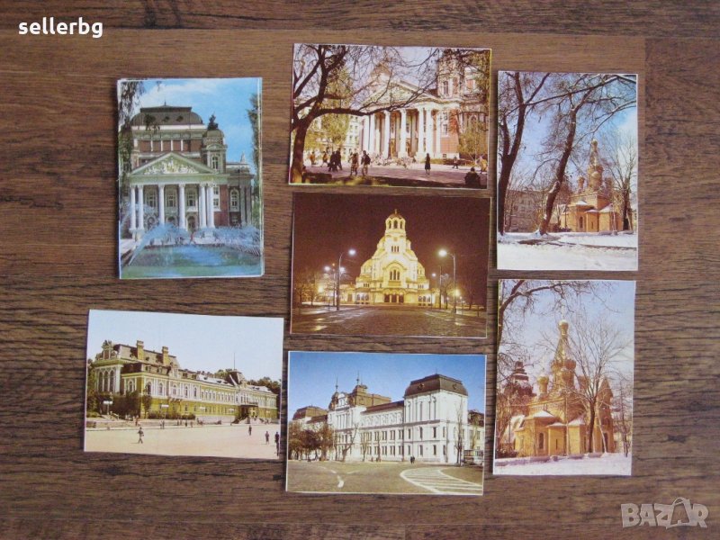 Пощенски картички от София от 1977 и 1987 г. - нови, снимка 1