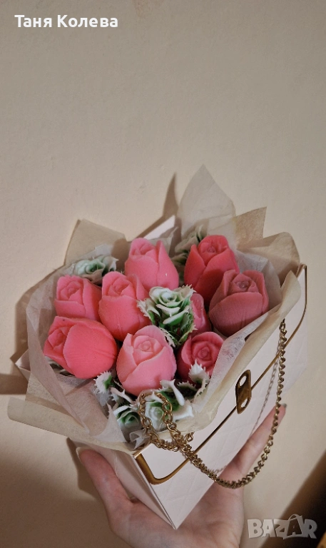 Букет от сапунени рози, снимка 1