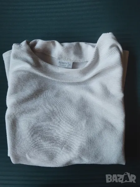 Infinity дамска бяла блуза с дълъг ръкав, снимка 1