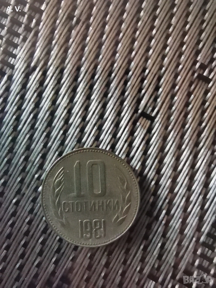 10 стотинки 1981 година , снимка 1