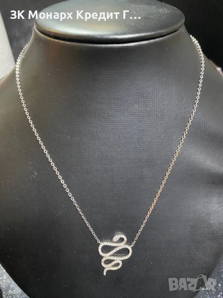 Сребърно колие, снимка 1