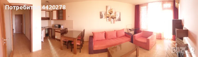 Единостаен апартамент с 2 тераси на първа линия в хотелски комплекс Аурелия в Равда. , снимка 1