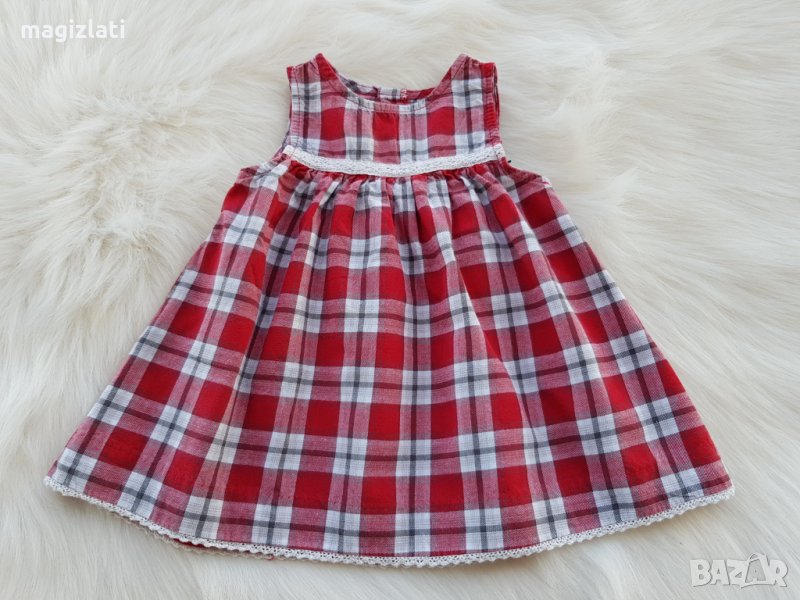 Карирана рокля H&M 3-6 месеца , снимка 1