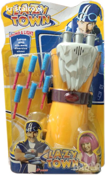 Детска играчка Оръжие на Спортакус със светлина и звук, снимка 1