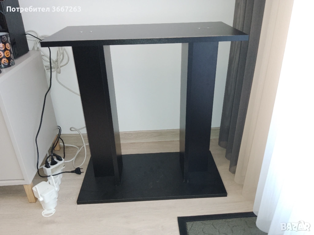 Поставка за аквариум Ciano Aqua 60 - черна, снимка 1