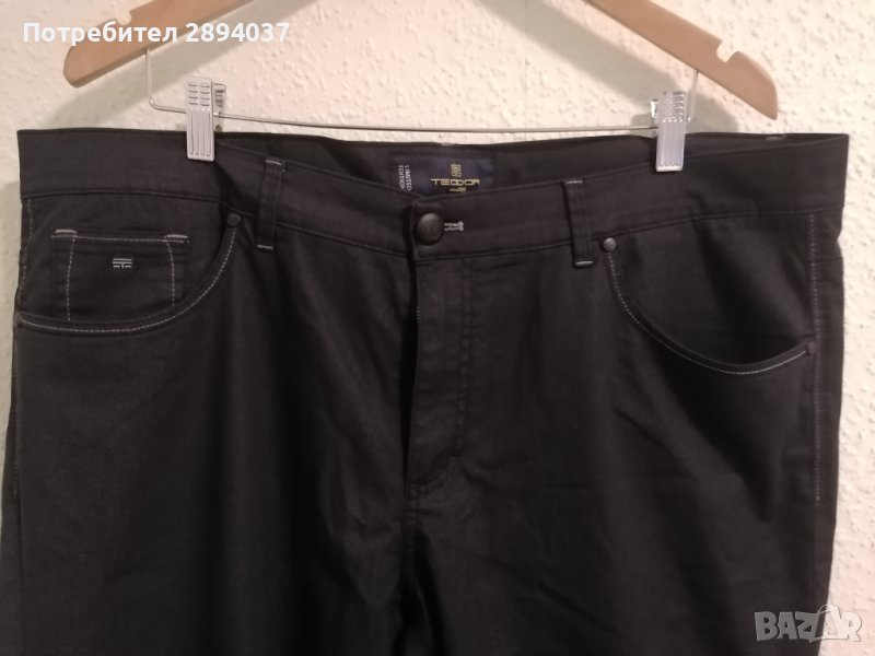 Класически черен панталон TEODOR р-р 60, снимка 1