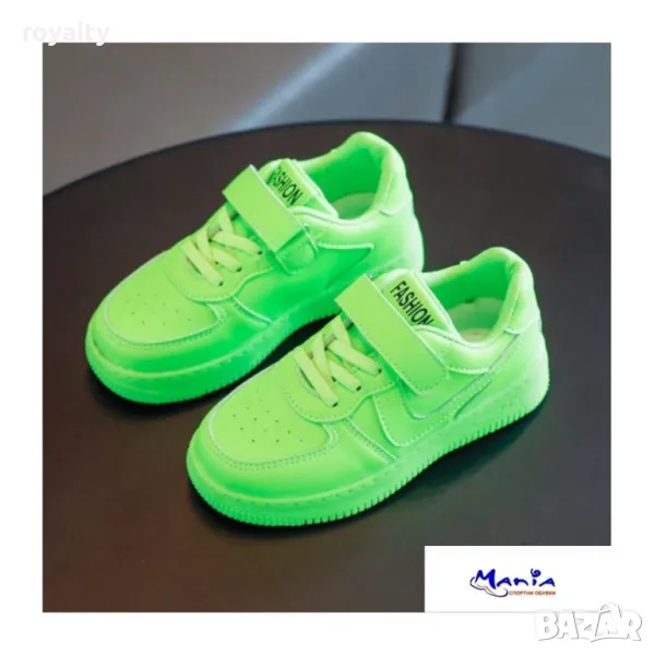 Детски скейтърки в неоново зелено, снимка 1