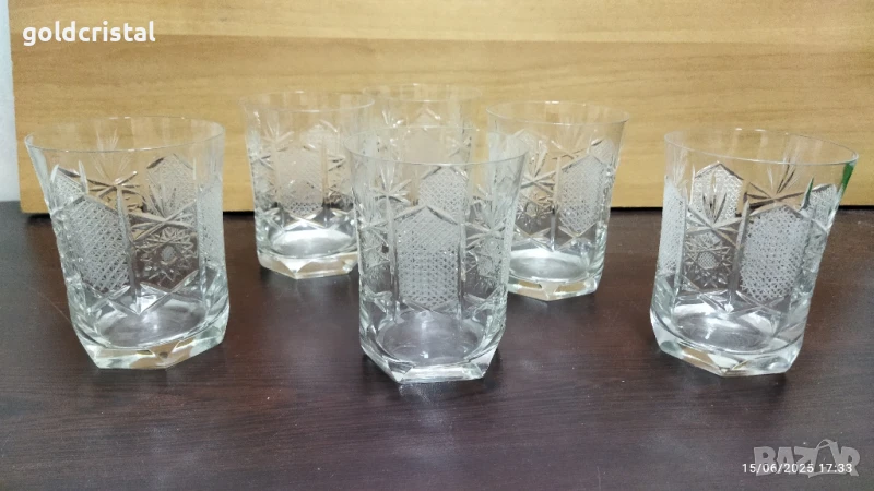 кристални чаши Зорница лукс уиски, снимка 1