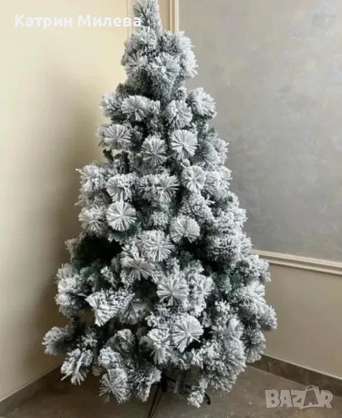 Изкуствено борче/елха със заскрежени иглички🌲🎁🎊, снимка 1