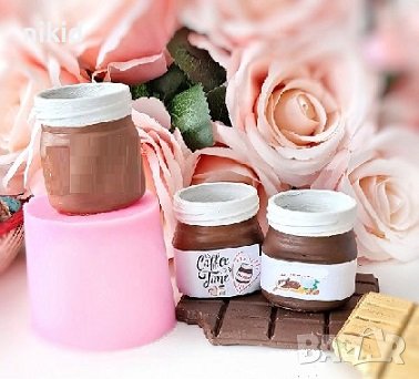 3d Буркан бурканче с винт силиконов молд форма калъп гипс , снимка 1