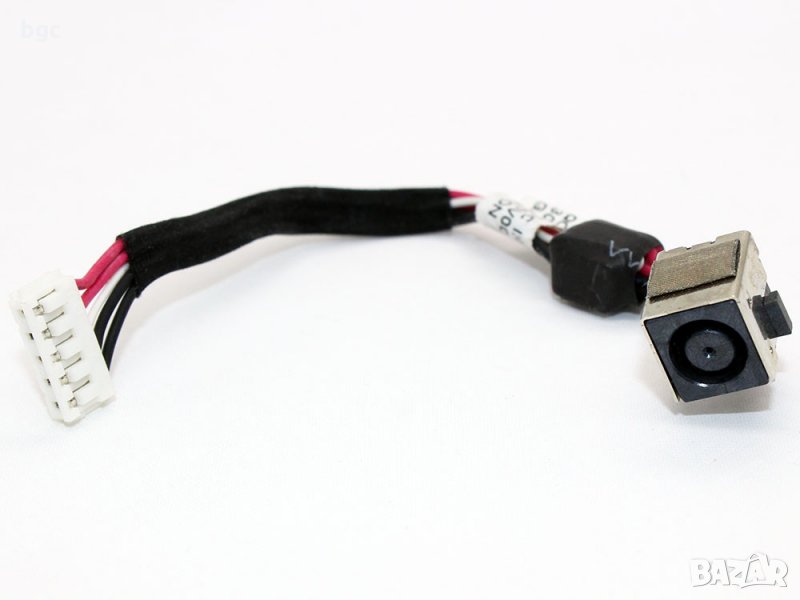 Нова DC JACK Букса с кабел за Лаптопи HP Elitebook 8540P 8540W DC301006V00 595787-001 595764-001, снимка 1