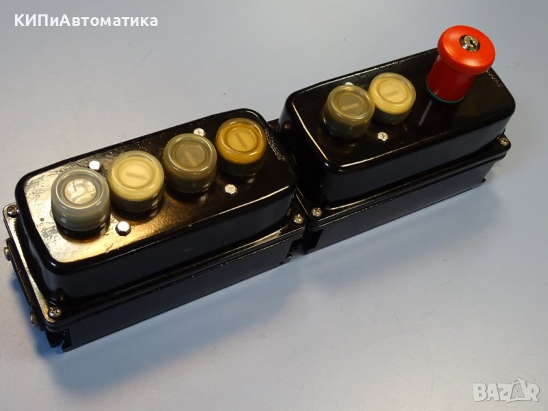 бутониера 6 бутона+стоп G.Gioverzana 541050Ex button station protection, снимка 1