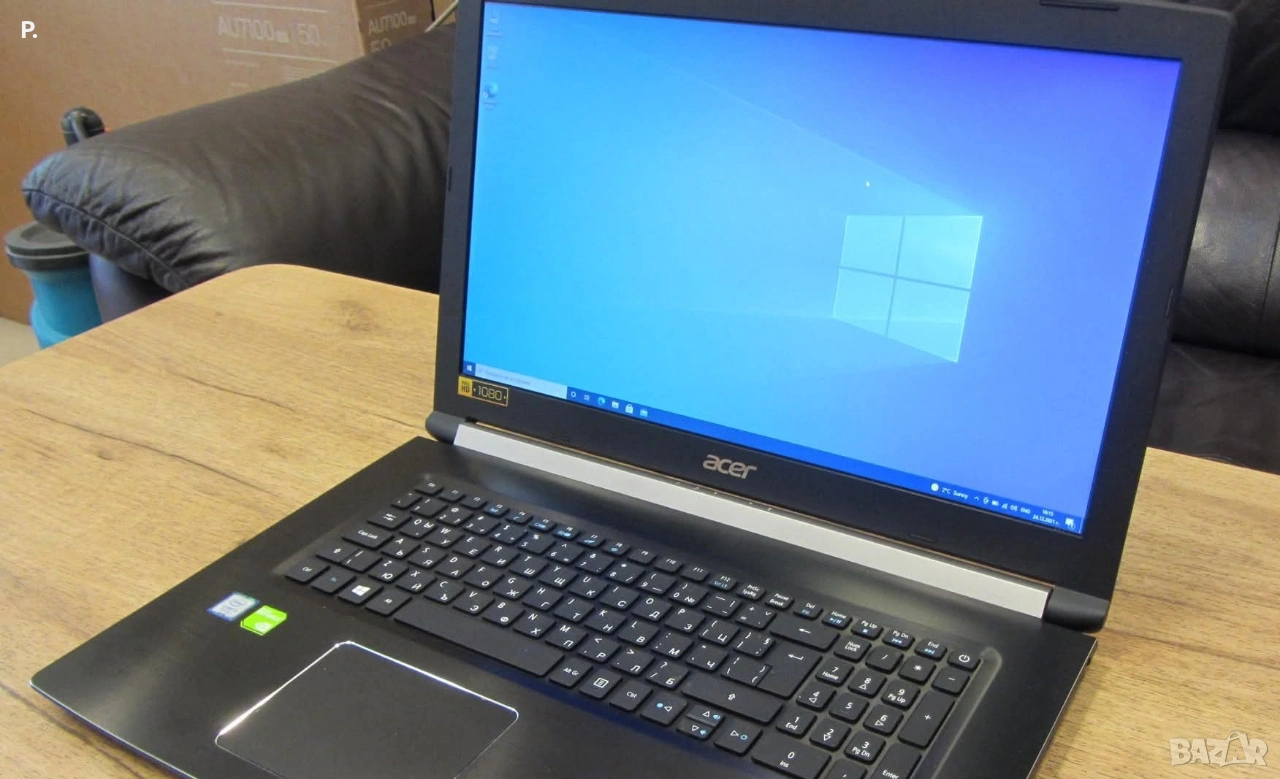 17"Мощен лаптоп Acer Aspire 8-ядрен/12GB RAM/2GB NVidia/120GB, снимка 1