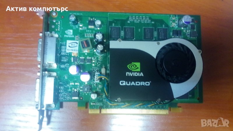 Видеокарта NVidia Quadro FX570 256MB DDR2 128-bit 2xDVI PCI-E, снимка 1