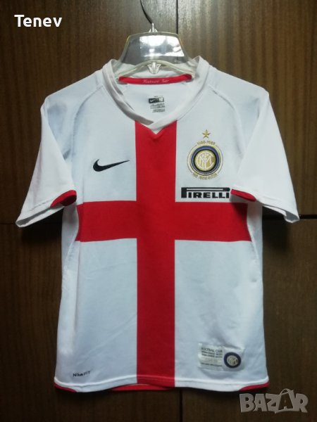 Inter Milan Nike 1908-2008 100 Anni оригинална детска юбилейна тениска фланелка Интер Милан 10-12г, снимка 1