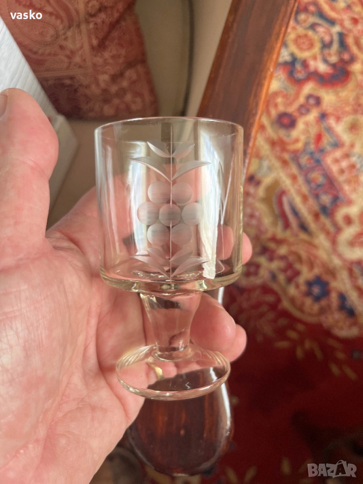 Стари чаши за вино-6 броя, снимка 1