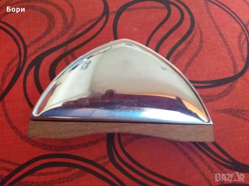 Салфетник,метал и дърво.тип Балкантурист., снимка 1