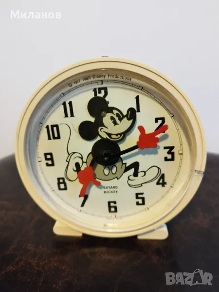 Стар механичен будилник, настолен часовник, снимка 1