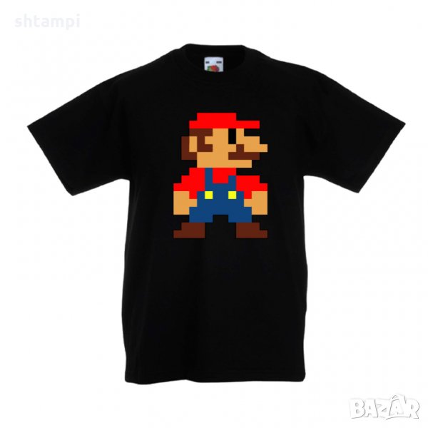 Детска тениска Супер Марио Mario 8-bit, снимка 1