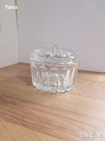 Захарница стъклена, снимка 1