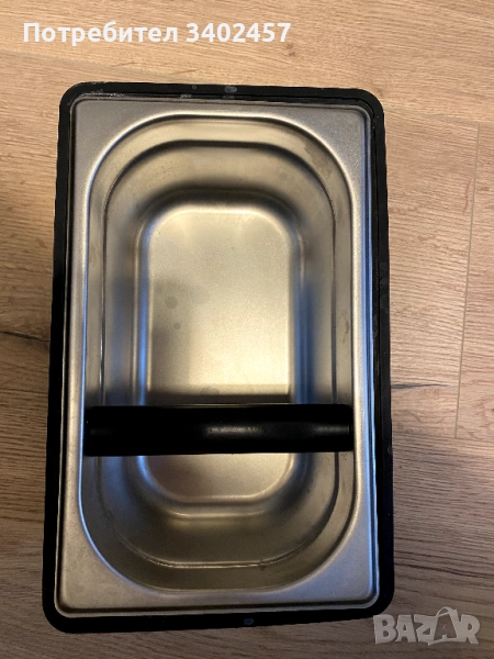 Контейнер Гастронорм, 10cm дълбочина - 26,5 x 16,2cm, неръждаема стомана, като нов, снимка 1