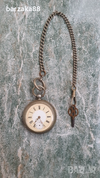 Стар джобен часовник с ключ, снимка 1