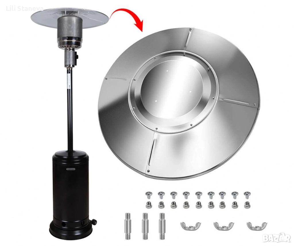 Външен газов отоплител TR135GRB, 13kW, гъба., снимка 1