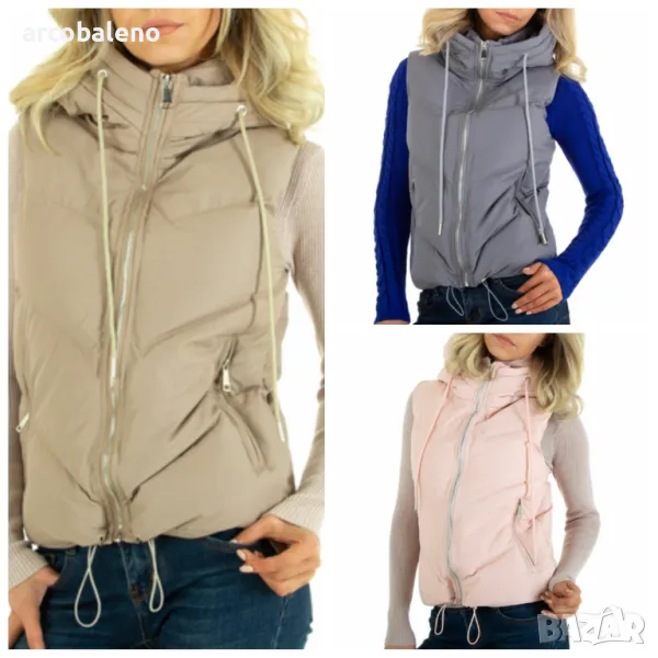 Дамско зимно яке без ръкави, 3цвята , снимка 1
