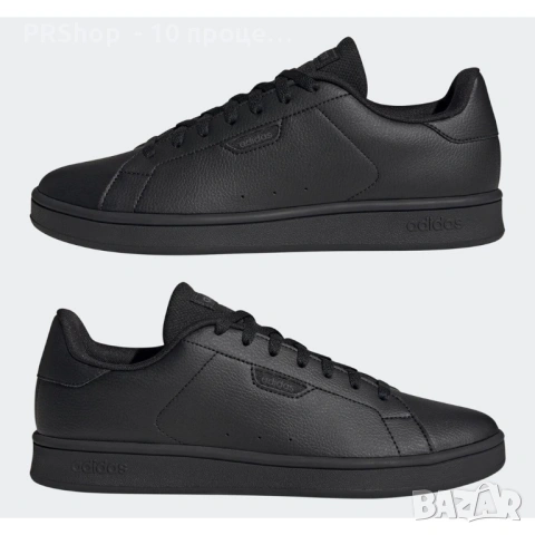 Мъжки маратонки URBAN COURT, Adidas, синтетика, черни, 42 EU, снимка 3 - Маратонки - 53240585