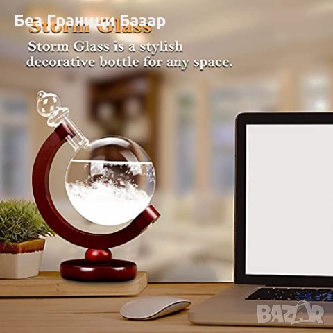 Нов стъклен снежен глобус Творчески кристален Прогноза на Времето, снимка 2 - Други - 43267018