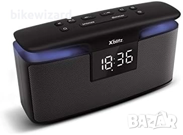 Xblitz HARMONY Преносим високоговорител Черен радио Нощна лампа Радио будилник НОВА, снимка 3 - Bluetooth тонколони - 52587242