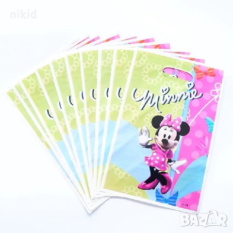 Мини Маус Minnie вдигнати ръце 10 бр торбички за сладки подарък рожден ден парти, снимка 2 - Други - 26232863