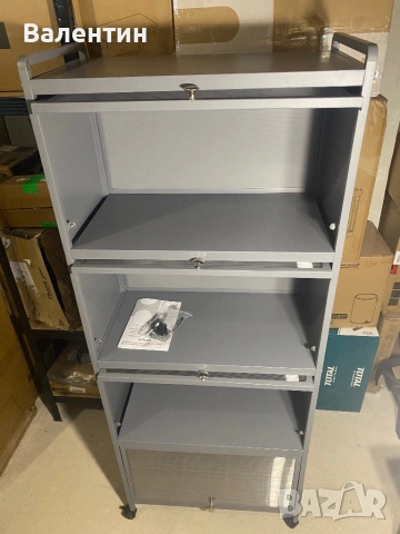 Кухненски метален шкаф на колелца, снимка 9 - Шкафове - 53246378